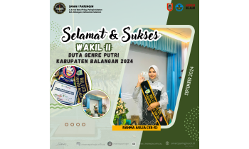 Wakil II Duta Genre Putri Kabupaten Balangan 2024.