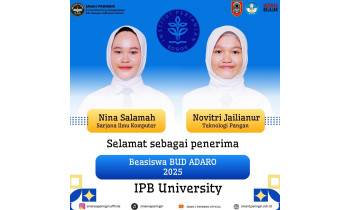 Dua Siswa SMAN 1 Paringin Lolos Beasiswa BUD ADARO 2025 