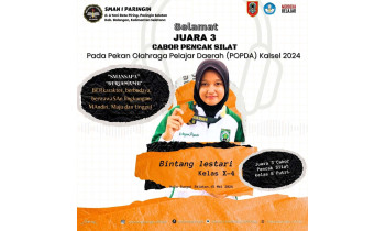 Mendali PERUNGGU pada POPDA Tahun 2024