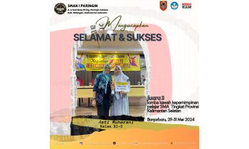 Juara 3 Lomba Kawah Kepemimpinan Pelajar SMA Tingkat Provinsi